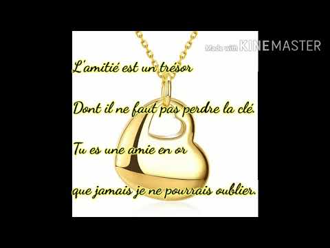 Poème sur l'amitié.