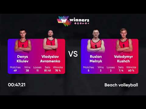 05:45 D. Kliuiev / V. Avramenko - R. Melnyk / V. Kushch 18.09.2022 | Winners Beach Volleyball