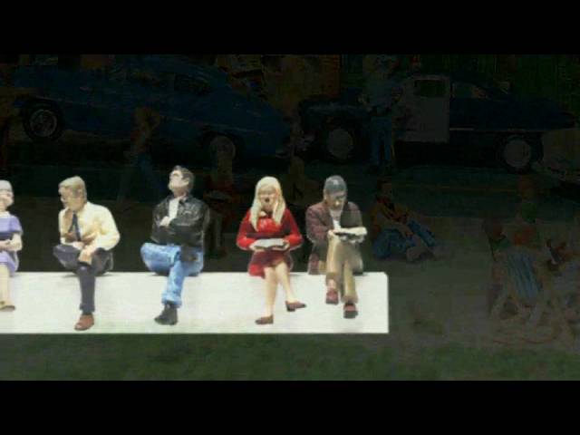 People Sitting - O Scale Video