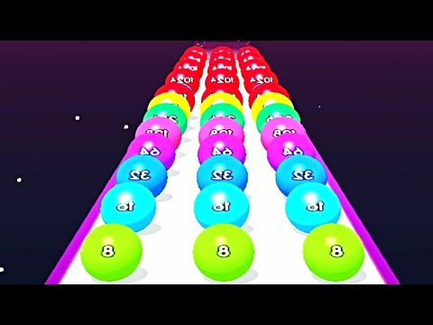 Ball Run 2048: Ball Games 3D ! All Levels Gameplay (497-499) android, ios