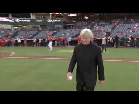 Carl St.Clair throws the first Pitch!