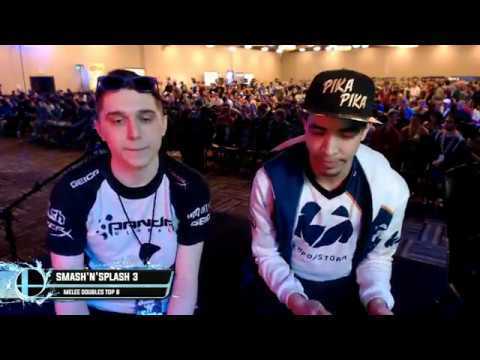 Smash n Splash 3 - CLG.SFAT & CLG.PewPewU vs. Tempo | Axe & PG | Plup - SSBM - Double Top 8 WS