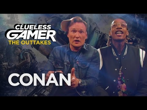 Clueless Gamer Outtakes: "Gears of War 4" With Wiz Khalifa | CONAN on TBS