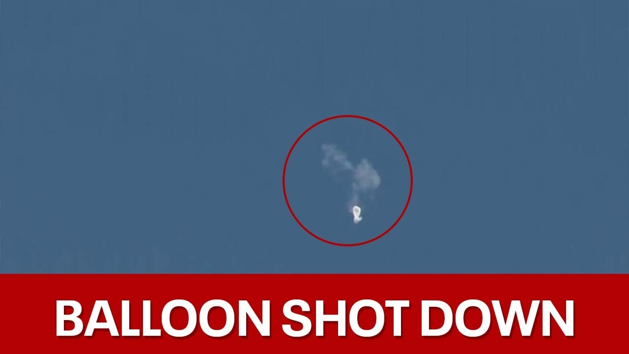 Chinesischer Spionageballon abgeschossen (Video)