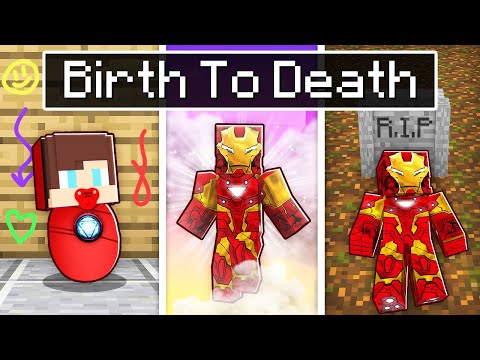 Shrek Craft - Maizen BIRTH to DEATH of IRON MAN in Minecraft!(JJ and Mikey TV)
