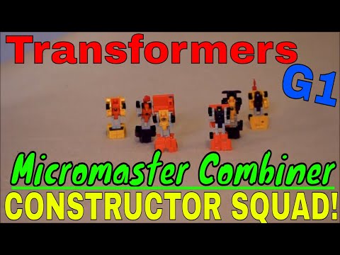 Transformers G1 Micromaster Combiner Team Constructor Squad - GotBot True Review NUMBER 185