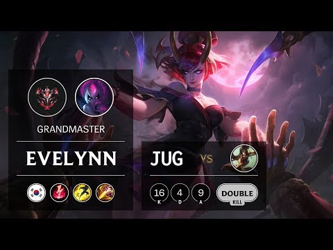 Evelynn Jungle vs Nidalee - KR Grandmaster Patch 9.18