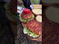 マルチグリドルで焚き火ハンバーガー!