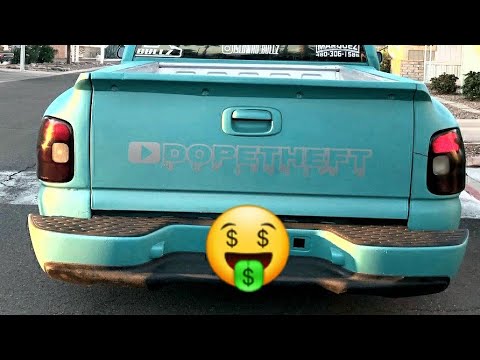 Denali Rear Bumper On The 2005 Dropped Chevy Silverado Single Cab