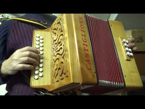 CASTIGLIONE 8 BASS diatonic button accordion G/C