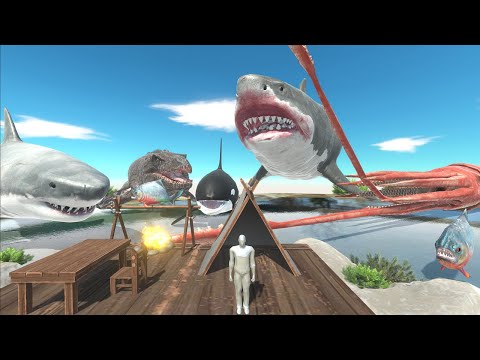 Jurassic World Evolution Camping 14 Solo Survival 24 Hours On A Deserted Island Animal Revolt Battle