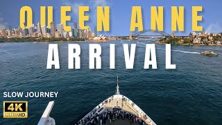 Cunard Queen Anne Maiden Arrival into Sydney Harbour (Real Time Journey)