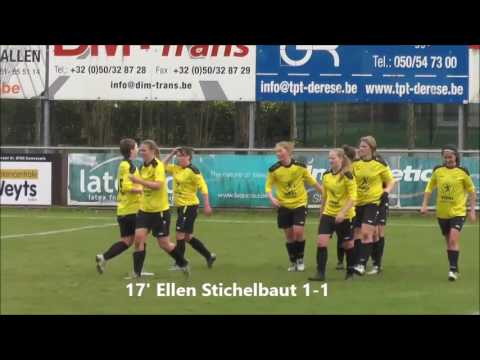 Dames VK Egem – KAA Gent Ladies op zaterdag 28 januari 2017