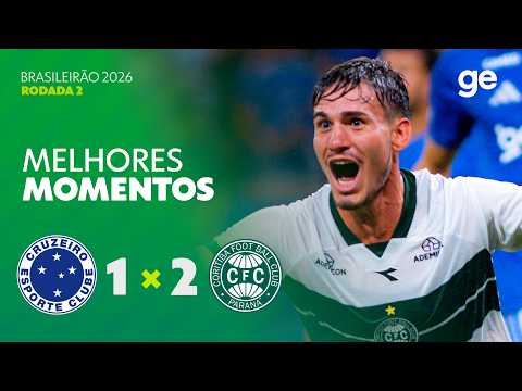 Gols e lances de Cruzeiro x Coritiba