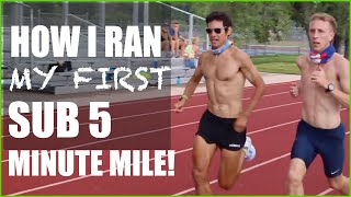 HOW I RAN A SUB 5-MIN MILE (sub 4:40 1500M): Sage Canaday Running Workouts and Track Training Tips!