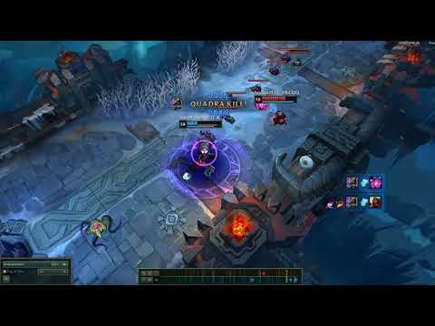 League Of Legends | FULL LETHALITY NASUS DARK HARVEST PENTA KILL 1V5