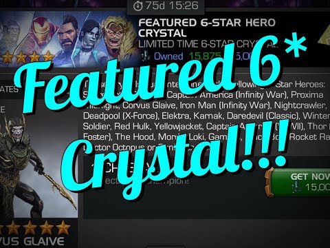 Insane 6 Star Featured Hero Crystal Opening & Level Up!! | Marvel Contest of Champions