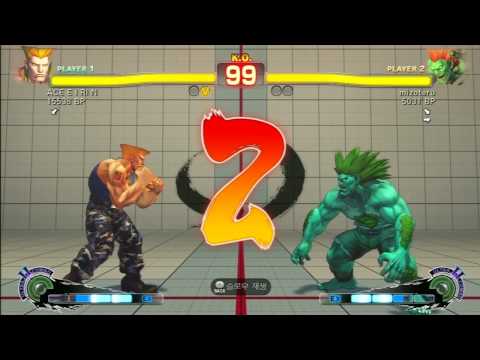 SSF4 Rank Match  ACE E I RI N (GU)  vs  mizoteru (BL)