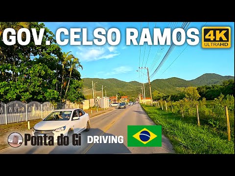 Entrando al paraíso: Camino a Governador Celso Ramos desde la BR-101#driving SANTA CATARINA - BRASIL