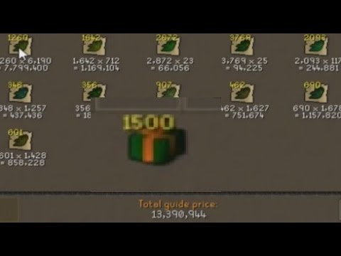 Value of a NMZ point in 2021: Loot from 1500 herb boxes