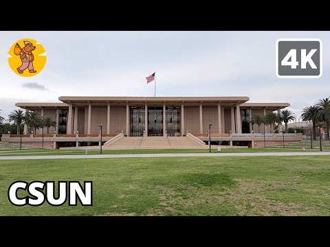 CSUN Walking Tour 2026 | 4K Ultra HD Campus Tour at Cal State Northridge | 🔊 Binaural Real Sound