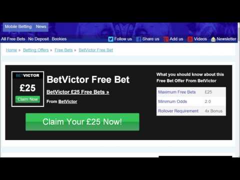 How To Claim £25 Free Bets With BetVictor