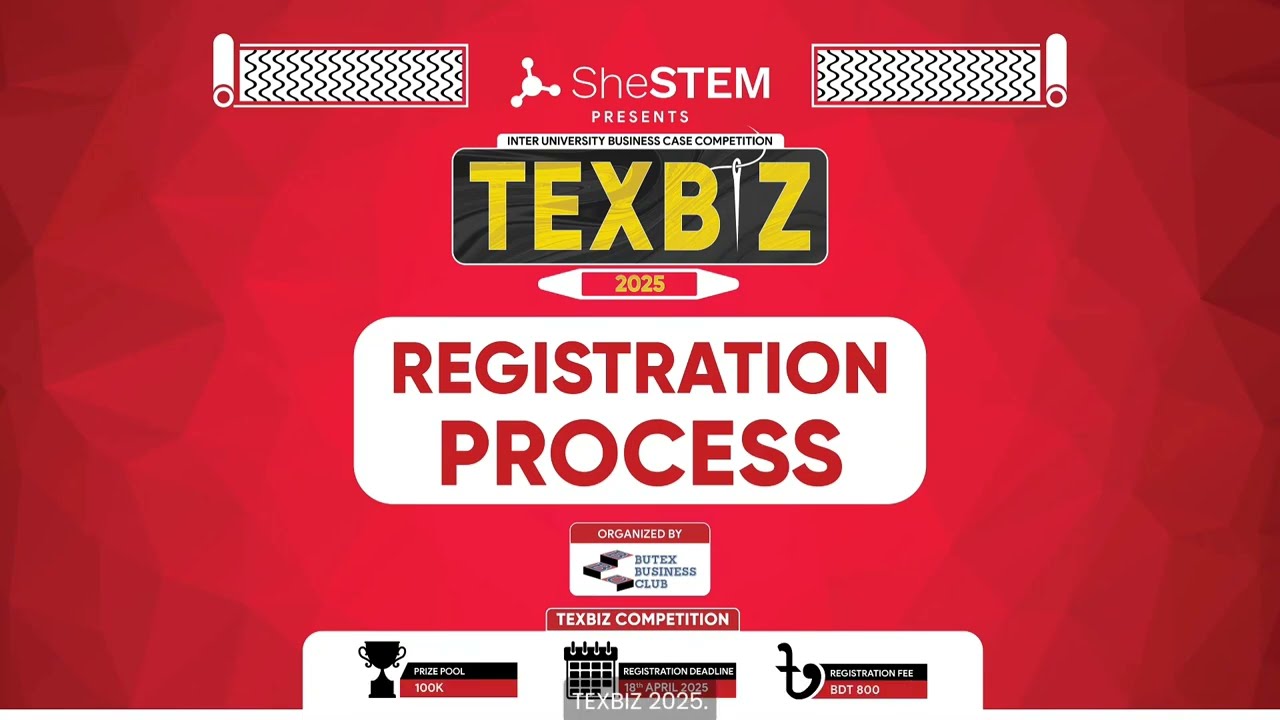 Detailed Registration Process for TEXBIZ 2025