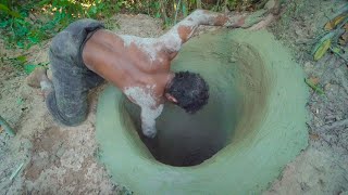 Build The Most Tunnel Temple Underground And Tunnel Underground Pool
