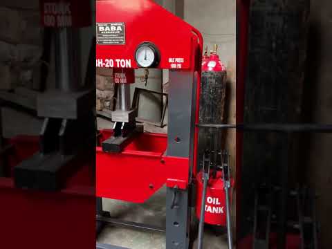 Red & Black 20 Ton Manual Hydraulic Press