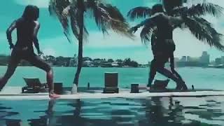 Bryson tiller playing mortal kombat on his vacation with his girlfriend kendra bailey