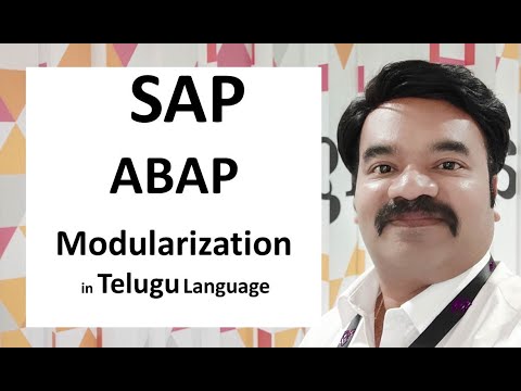 SAP  ABAP Modularization in Telugu Language