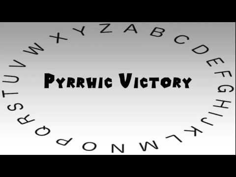 How to Say or Pronounce Pyrrhic Victory