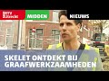 Skelet ontdekt bij graafwerkzaamheden Utrecht [RTV Utrecht]