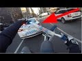 SUICIDE SWERVING NYPD POLICE CARS
