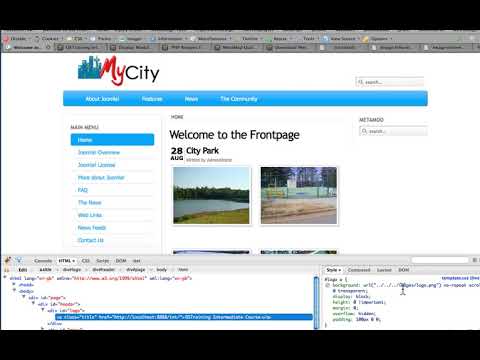 Joomla 1 5 Intermediate Lesson 25 Replacing the Logo