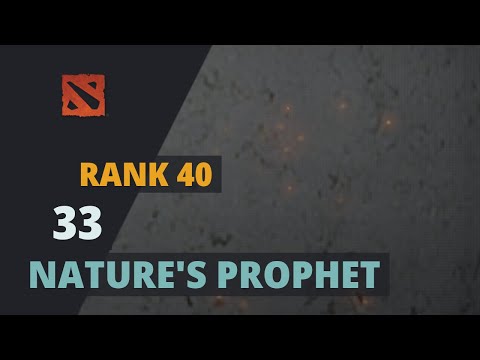 33 (Rank 40) plays Nature's Prophet Dota 2 Full Game