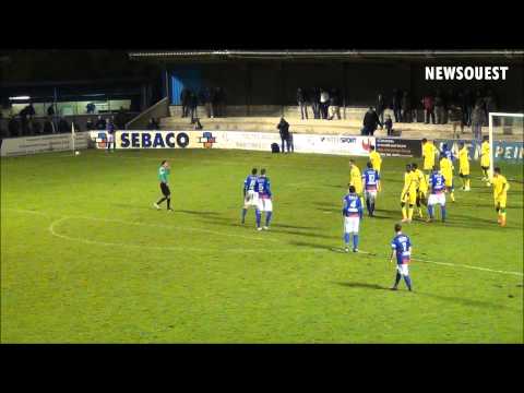 US Concarneau. Le but de Christophe Gourmelon face au leader, le FC Nantes B