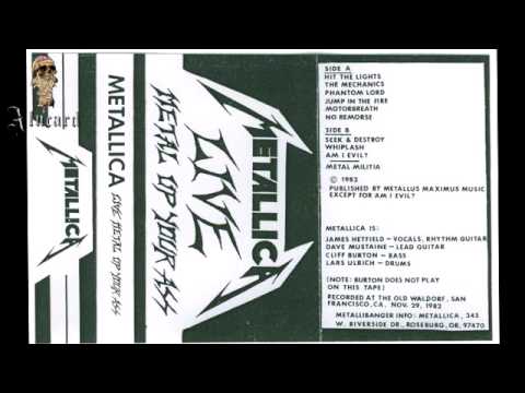 Metallica Live Metal Up Your Ass Demo 1982