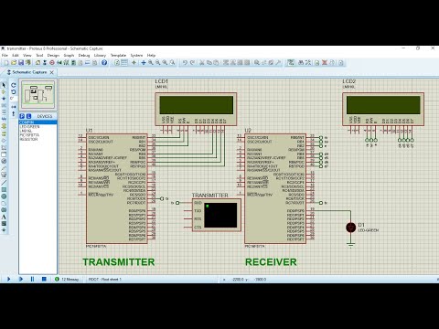 RS232 Serial Communication with PIC16F877A (Receiver & Transmitter)
