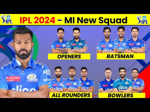 Mi Squad 2024 IPL - Mumbai Indians Squad 2024 || Mumbai Indians New Player 2024