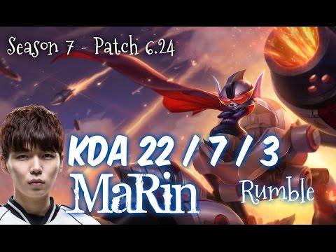 MaRin RUMBLE vs KARTHUS Top - Patch 6.24 KR Ranked