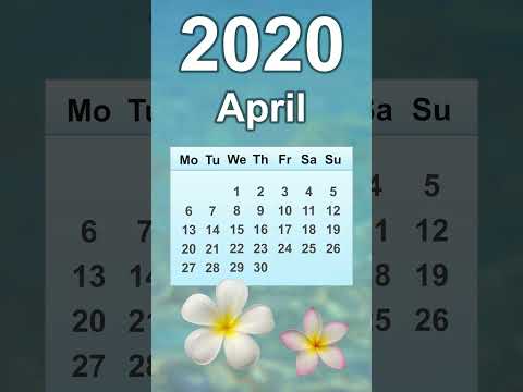 April 2020 Calendar