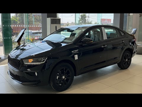 Skoda Slavia 1.0L Sportline 2025 | Black Color | Interior | Exterior | Features | Price | Mileage