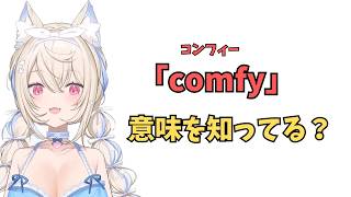ホロライブで英語学習【"comfy(コンフィー)"意味しってる？】#英語学習  #英語 #ホロライブENGLISH