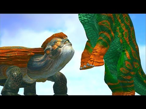 Ark Genesis - MEGACHELON vs LARGE DINOS [Ep.3] Ark Genesis