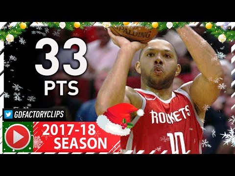 Eric Gordon Full Highlights vs Jazz (2017.12.18) - 33 Pts, 7 Threes, 4th Qtr Show!