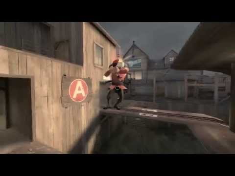 Trickjumping on pl_thundermountain!