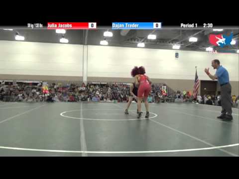 FILA Junior 59 kg / 130 lbs. - Julia Jacobs vs. Dajan Treder