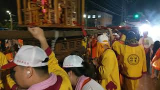 2o19年4月1o日大甲媽祖32週年前往新港奉天宮遶境進香駐進奉天宮沿途盛況。(8)