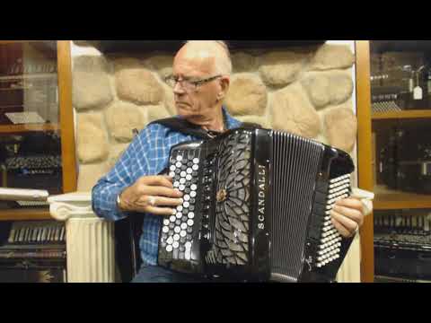 SCANAIRIICHBK - NEW Black Scandalli Air II Chromatic Button Accordion C LMMH 72 96 $7999